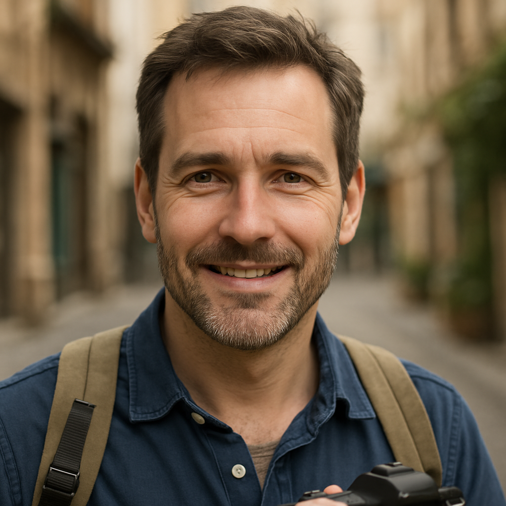 Portrait d’Adrian B., rédacteur spécialisé dans les bons plans, astuces voyage et destinations accessibles sur Tourisme.net.